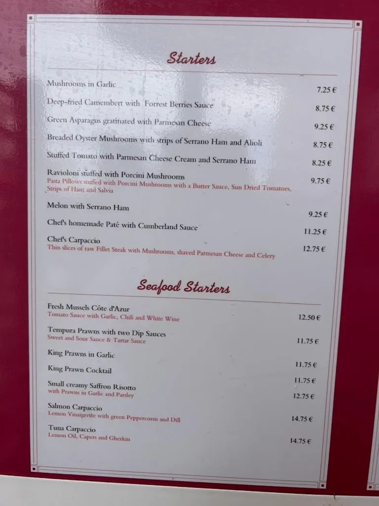 Menu_Coeur De Filet Restaurante_Adeje_image_1