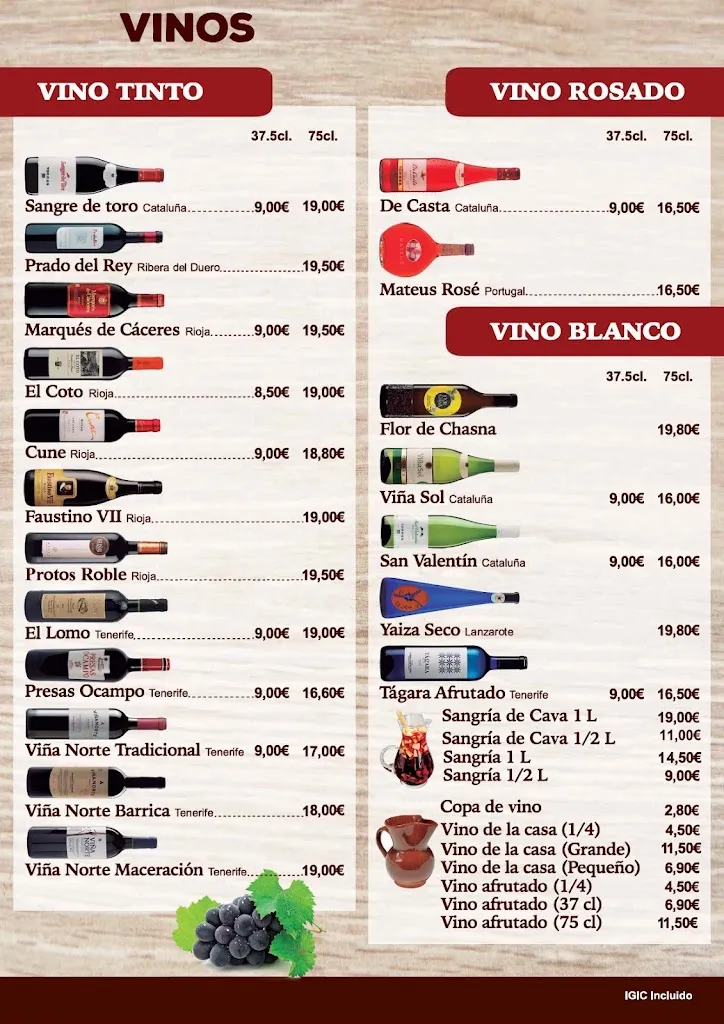 Menu_Bar Restaurante Otelo_Adeje_image_4