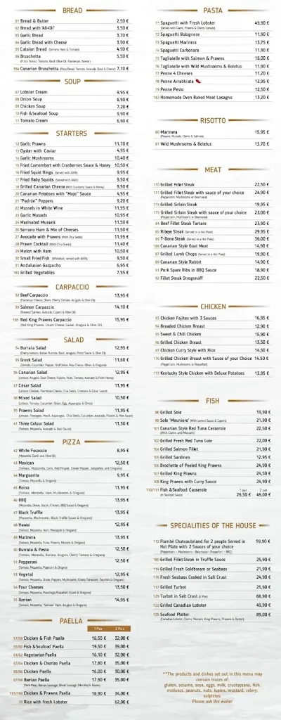 Menu_Restaurant & Cocktail Bar El Gran Sol_Adeje_image_1