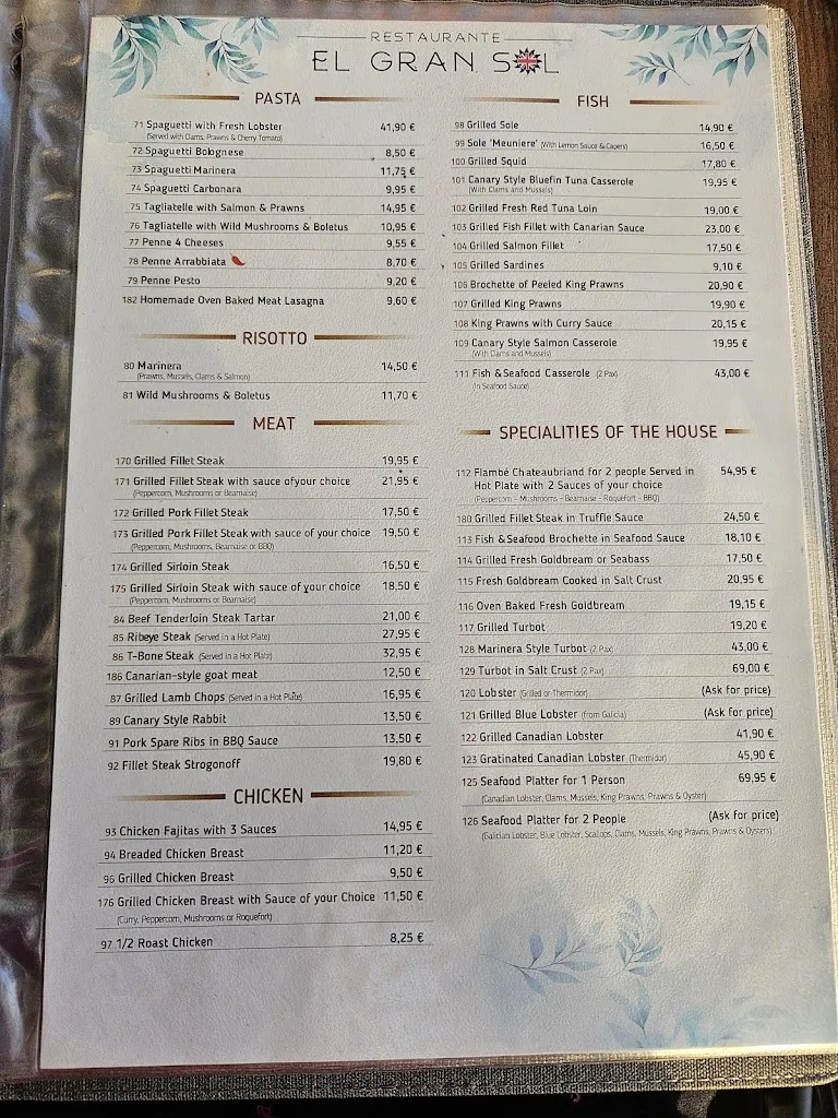 Menu_Restaurant & Cocktail Bar El Gran Sol_Adeje_image_4