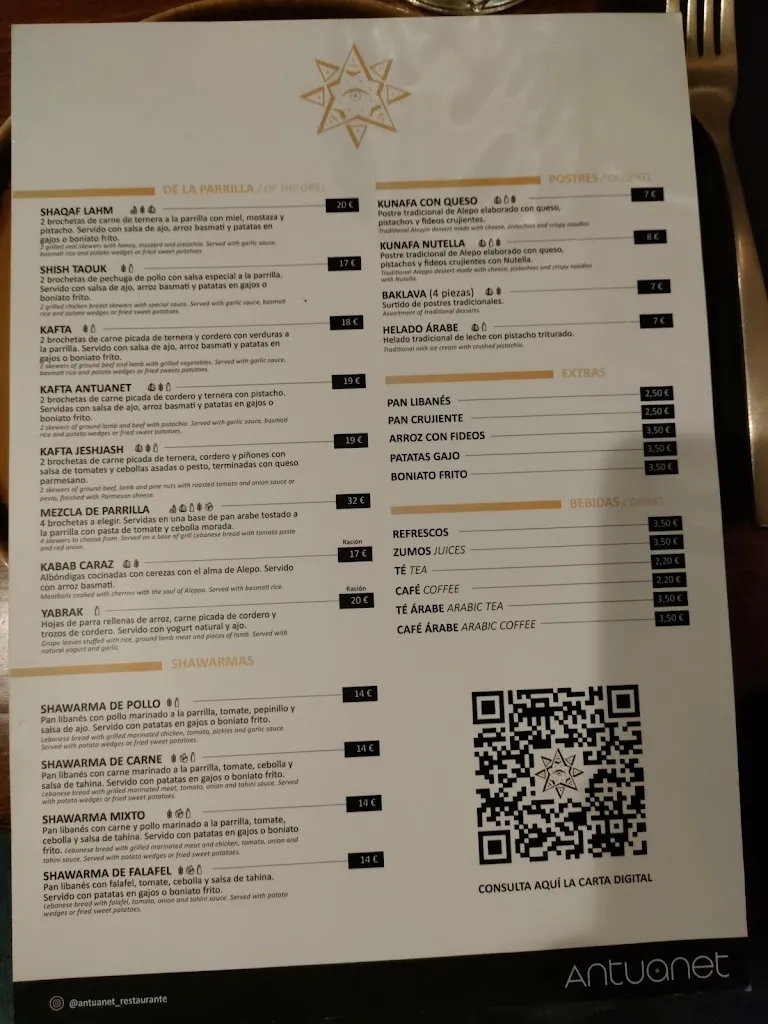 Menu_ANTUANET Restaurante_Antas_image_1