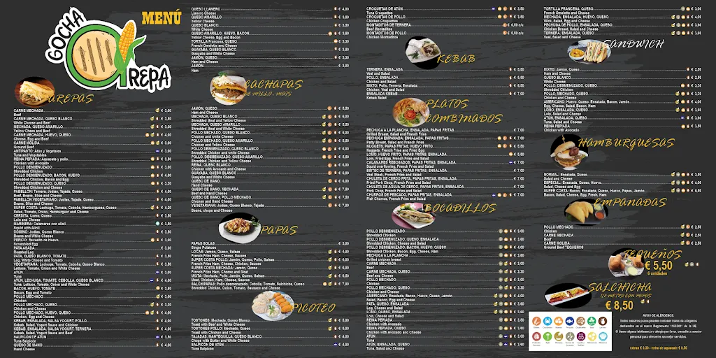 Menu_Arepera Gocharepa _Adeje_image_1