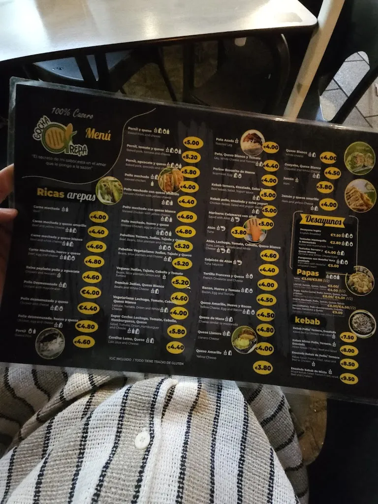 Menu_Arepera Gocharepa _Adeje_image_3