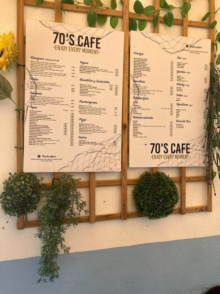 Menu_70’s Café Poris SL_Arico_image_4