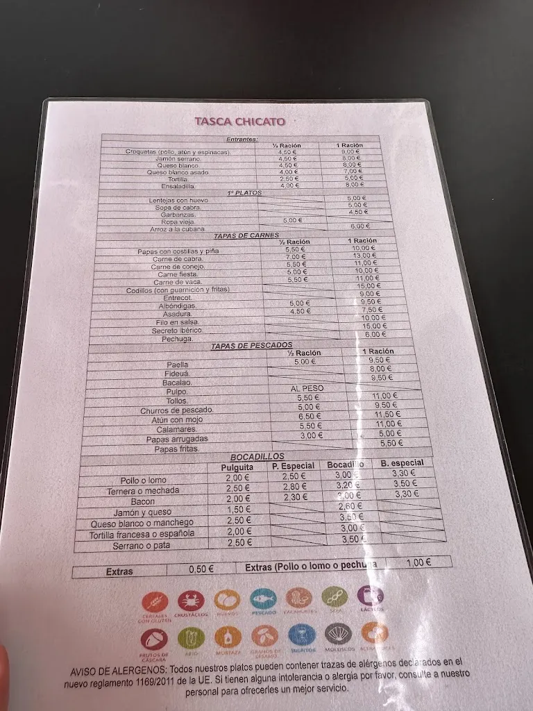 Menu_Tasca Chicato_Arico_immagine_1