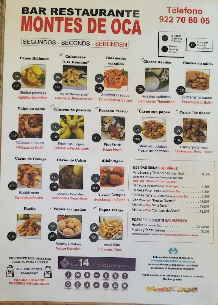 Menu_Bar Montes de Oca_Arico_image_1