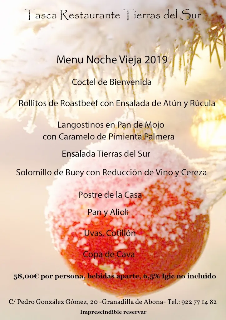 Menu_Tasca Tierras del Sur_Arico_immagine_4