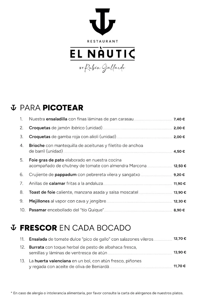 Menu_Restaurant El Nàutic by Rubén Gallardo_Villajoyosa/Vila Joiosa la_image_1