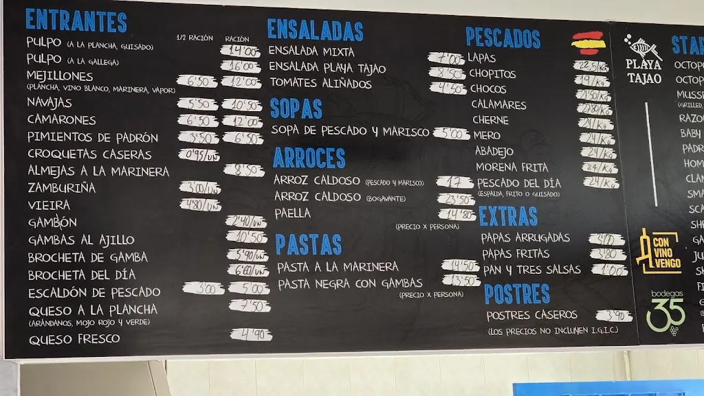 Menu_PLAYA TAJAO_Arico_image_1