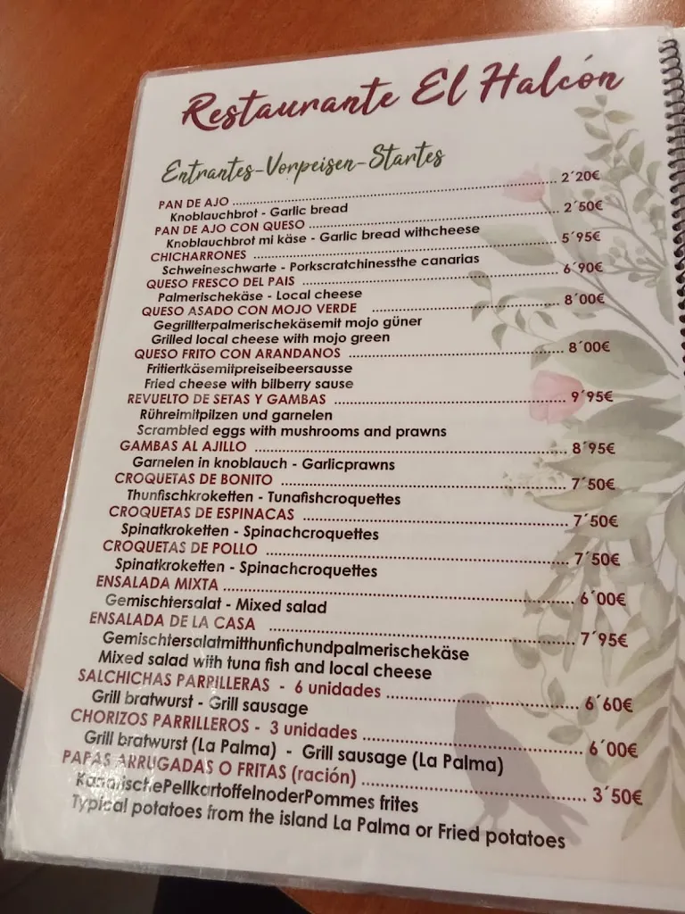 Menu_Restaurante El Halcón_Breña Alta_image_2