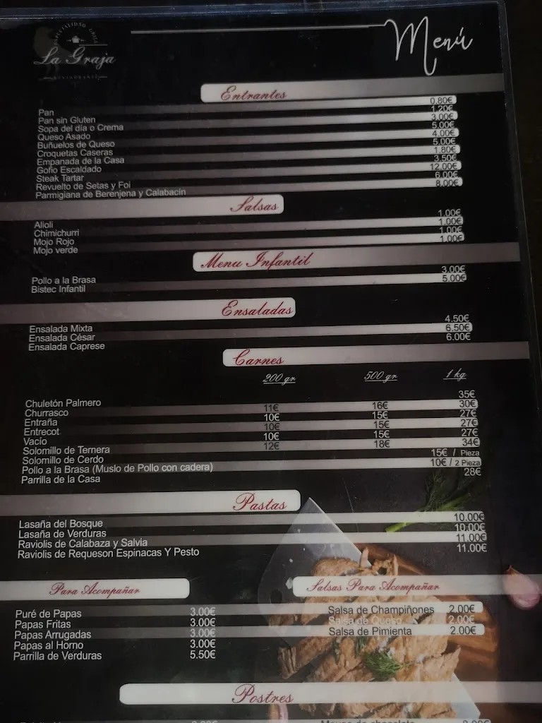 Menu_Restaurante La Graja_Breña Alta_immagine_2