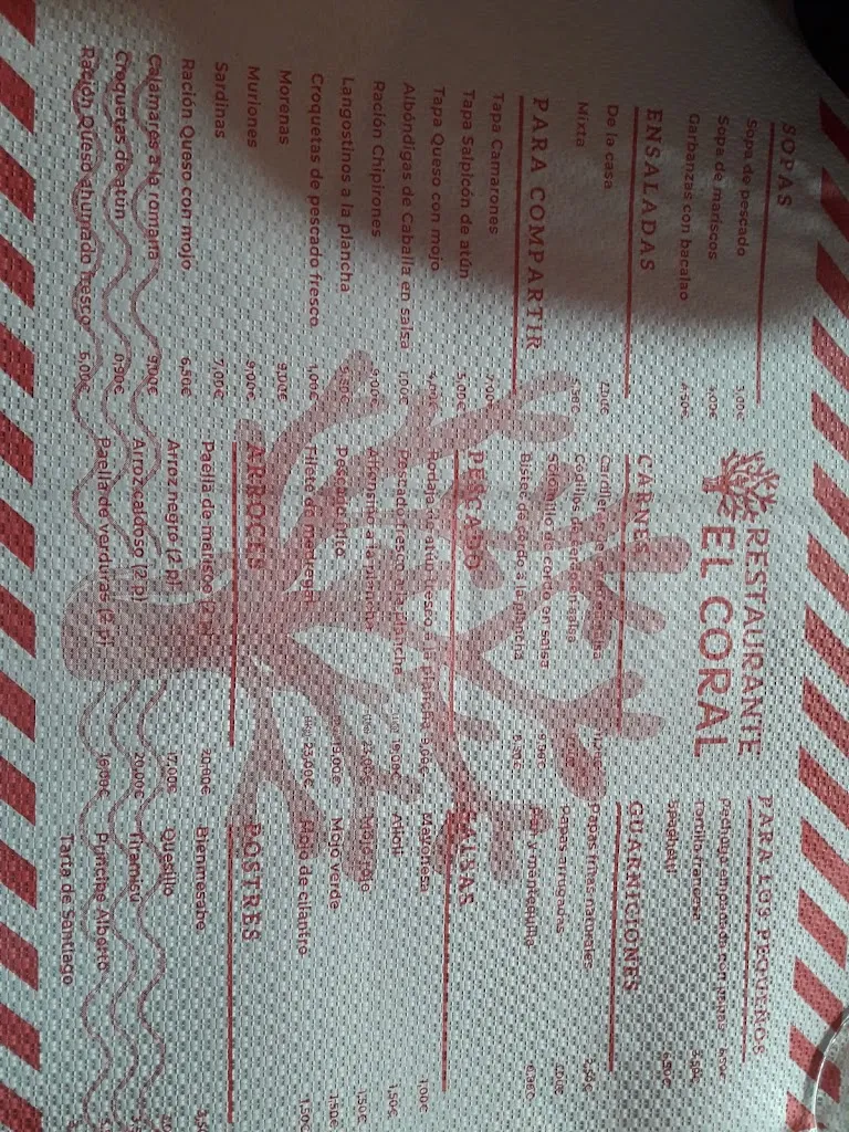 Menu_Restaurante El Coral_Breña Alta_immagine_3