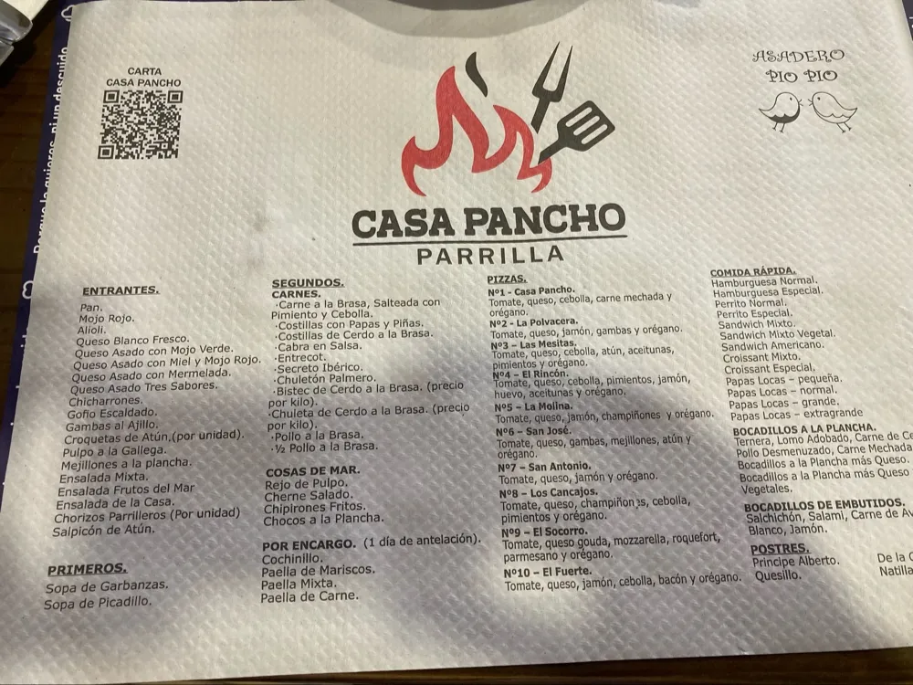 Menu_Casa Pancho_Breña Alta_image_2