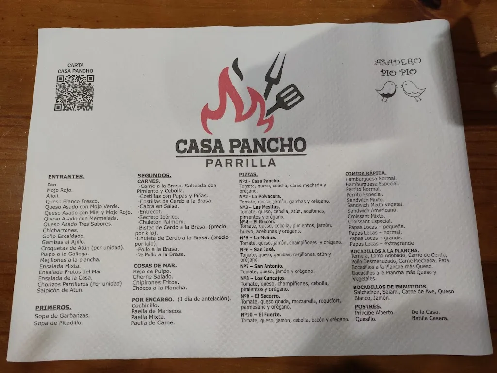 Menu_Casa Pancho_Breña Alta_image_3