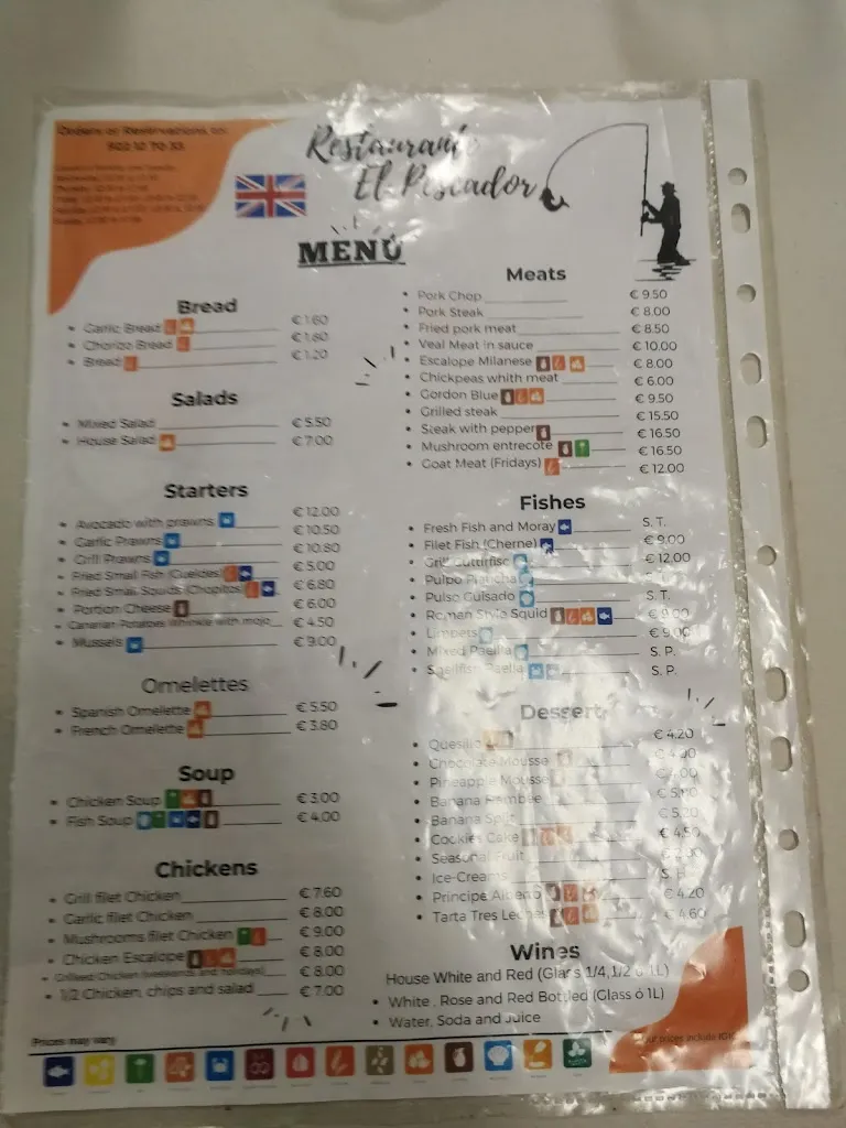 Menu_Restaurante El Pescador_Buenavista del Norte_image_3