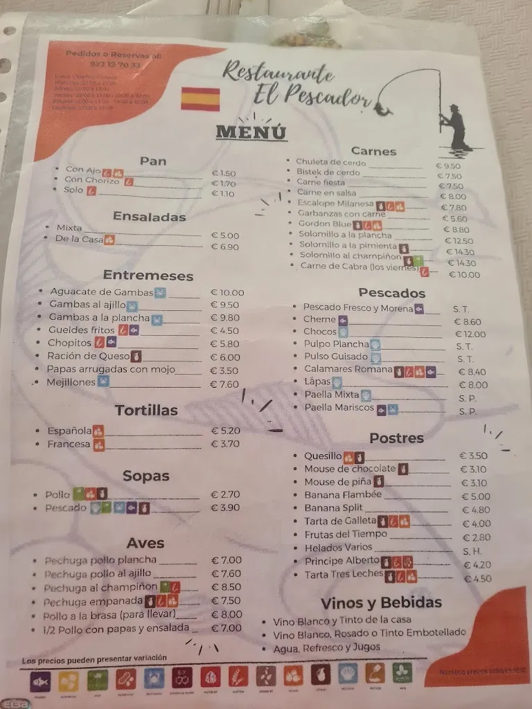 Menu_Restaurante El Pescador_Buenavista del Norte_image_4