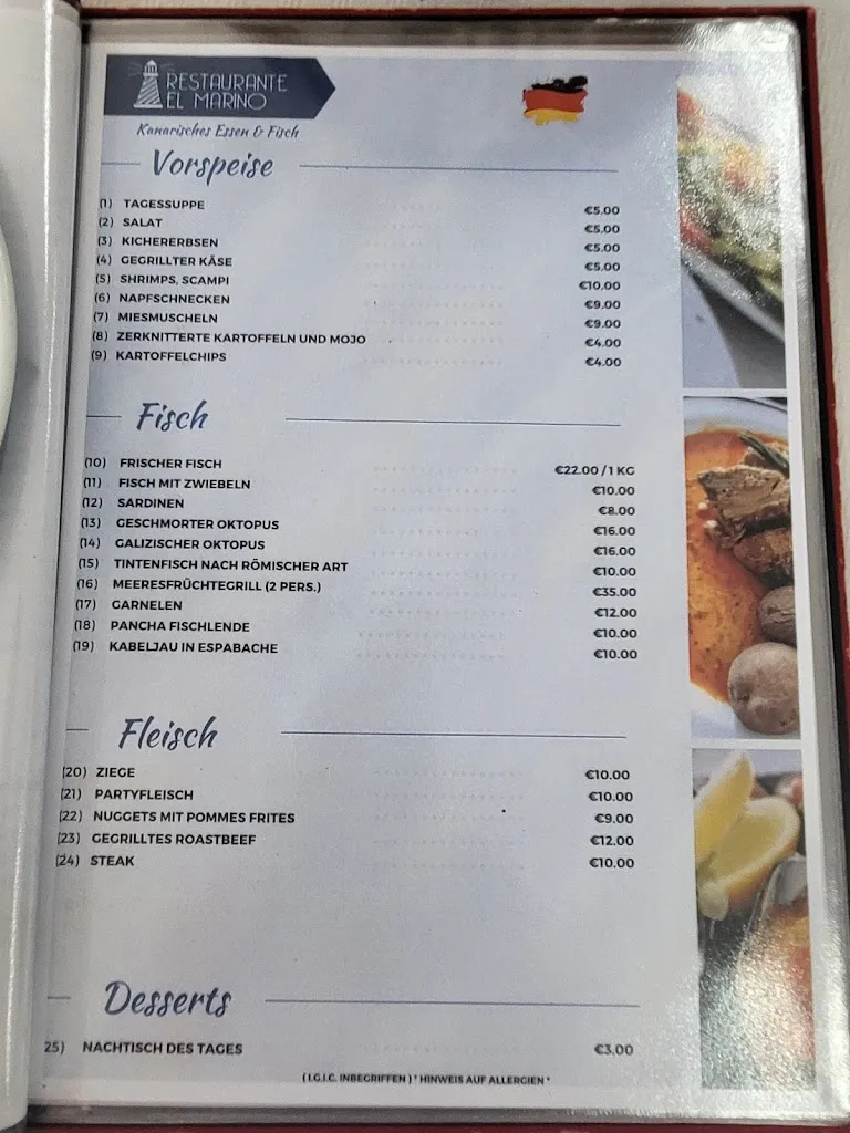 Menu_Restaurante El Marino_Buenavista del Norte_image_1