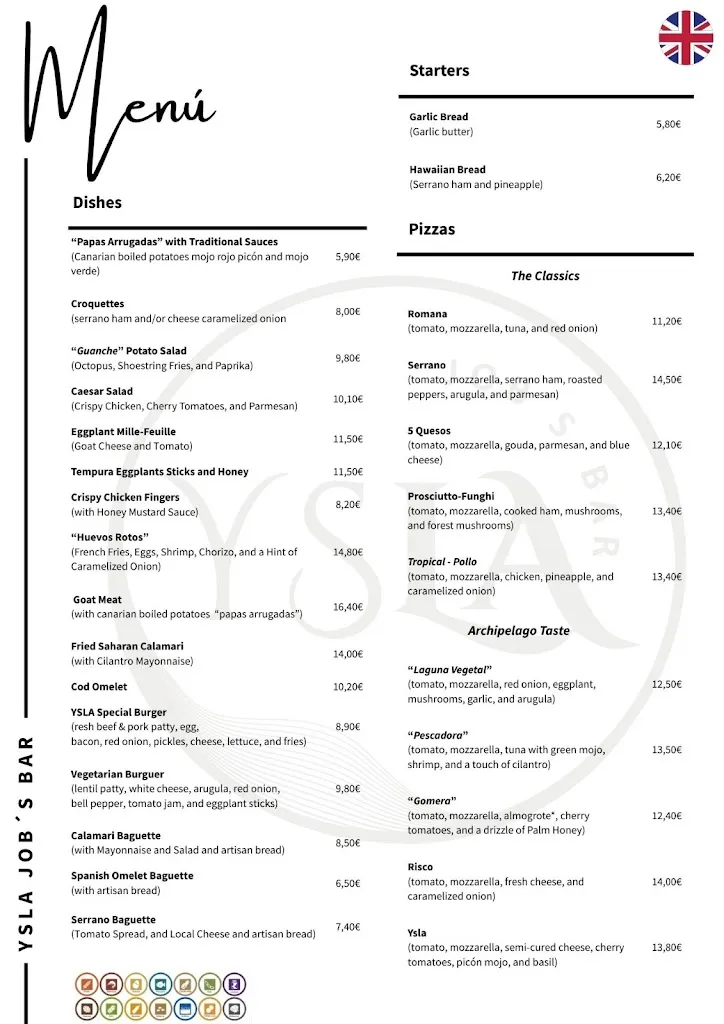 Menu_Ysla Job's Bar_Buenavista del Norte_image_2