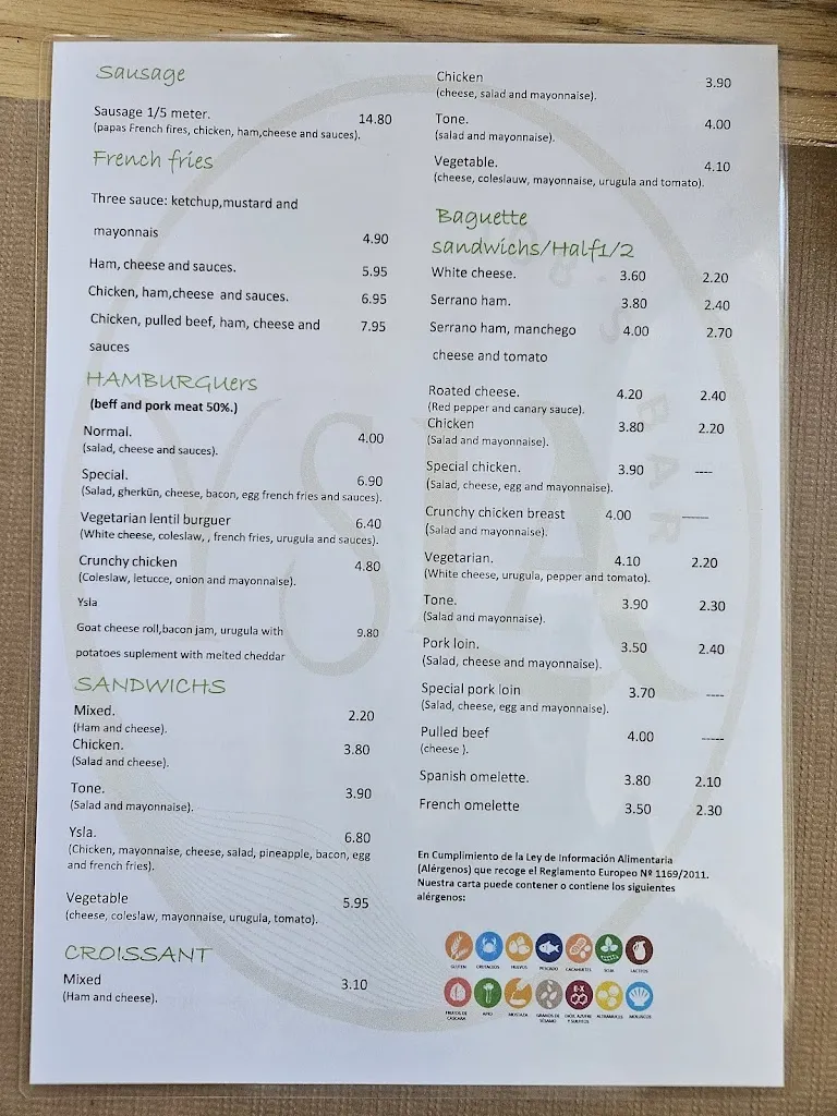 Menu_Ysla Job's Bar_Buenavista del Norte_image_4