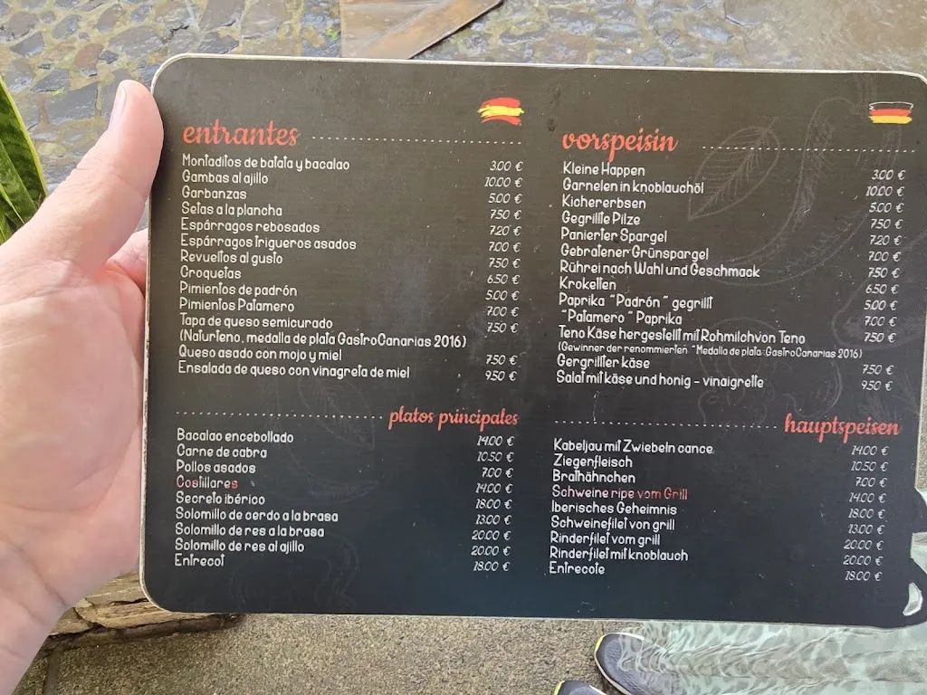 Menu_Bodegón Patamero_Buenavista del Norte_image_1