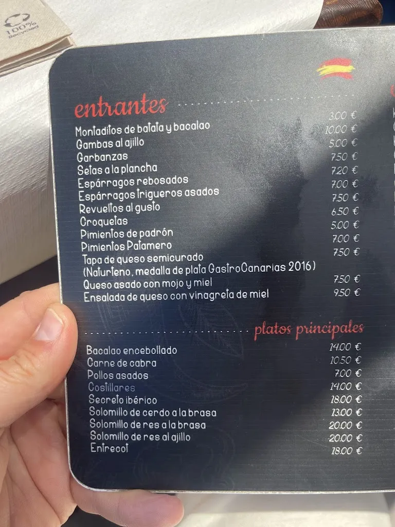 Menu_Bodegón Patamero_Buenavista del Norte_image_2