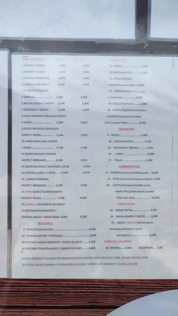 Menu_Castillo de Teno_Buenavista del Norte_image_1