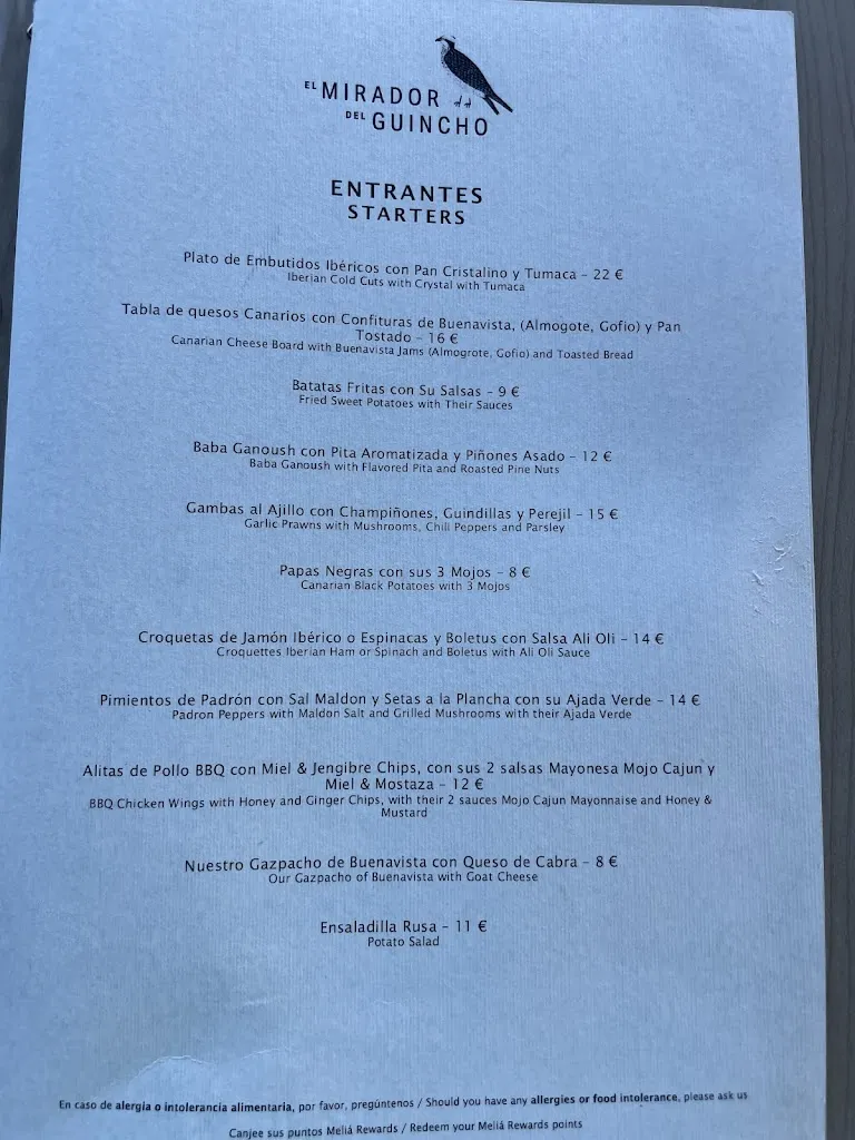 Menu_Restaurante El Mirador del Guincho_Buenavista del Norte_image_1