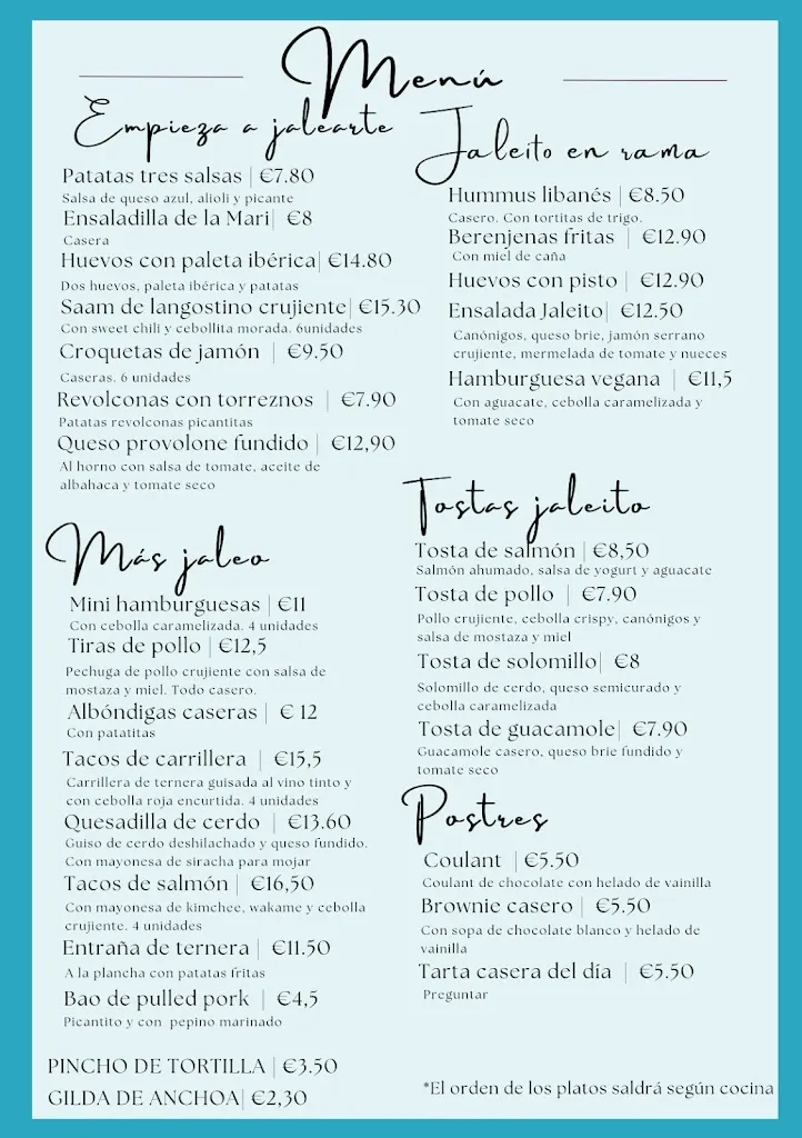 Menu_Jaleito La Latina_Candelaria_immagine_1
