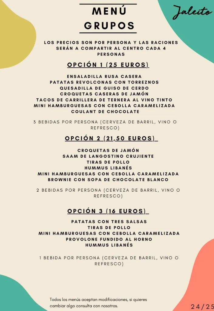 Menu_Jaleito La Latina_Candelaria_immagine_2