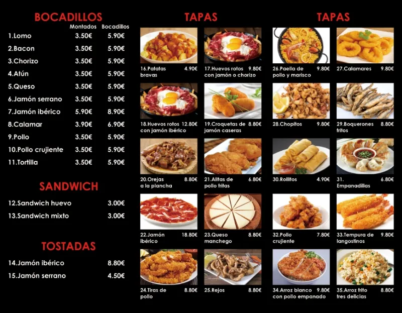 Menu_RESTAURANTE BOCADOS BAR_Frontera_immagine_1