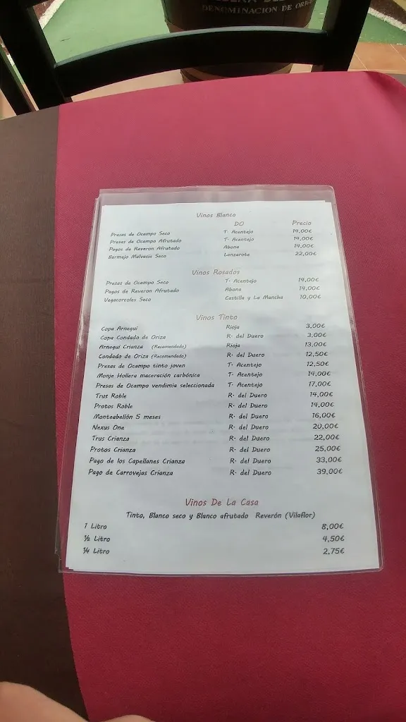 Menu_Restaurante El Cobijo_Arona_image_4