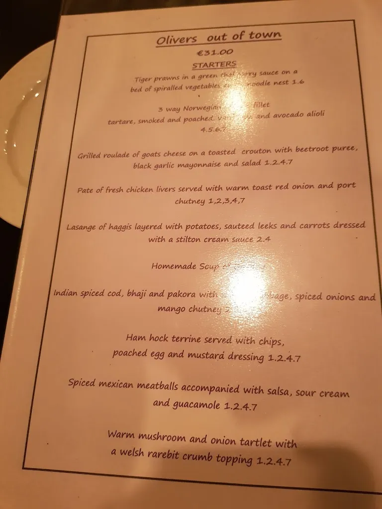 Menu_Oliver's Out of Town_Arona_image_1