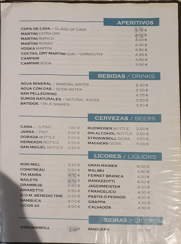 Menu_The House Restaurant_Arona_image_1