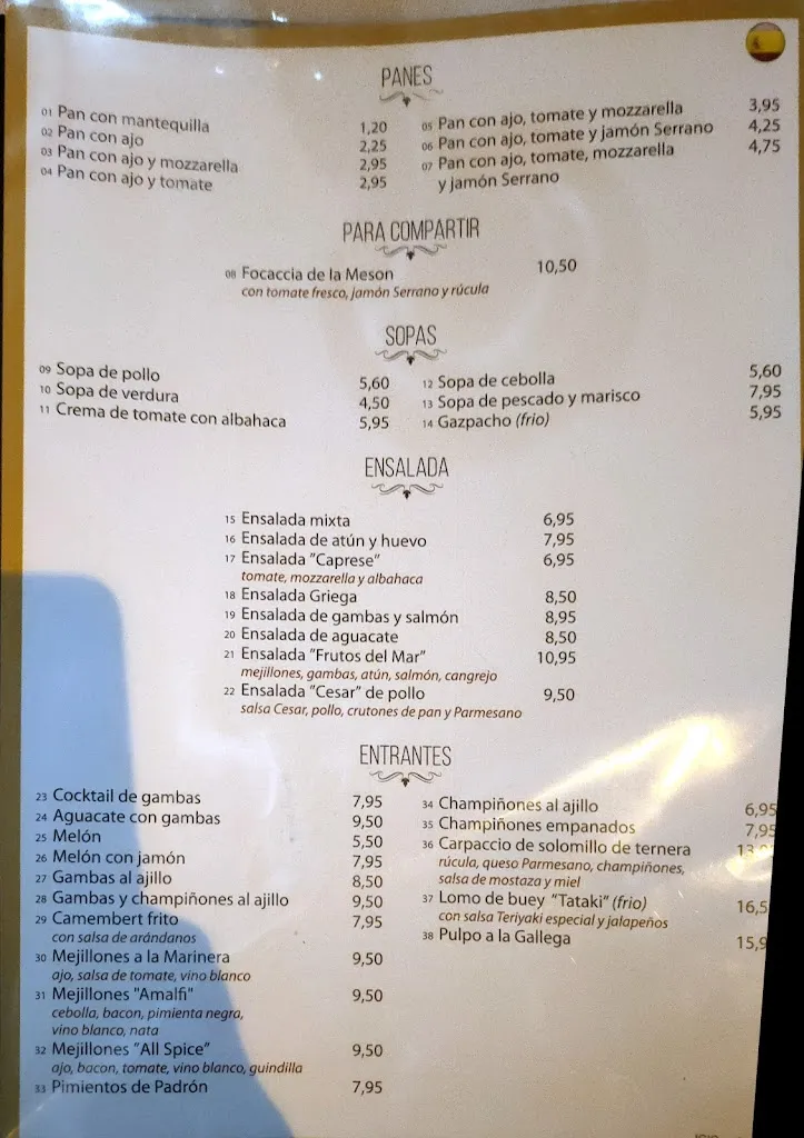 Menu_Restaurante El romántico_Arona_image_1