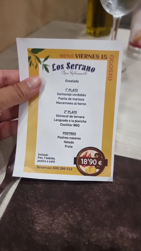 Menu_Restaurante Los Serrano Villajoyosa_Villajoyosa/Vila Joiosa la_image_2