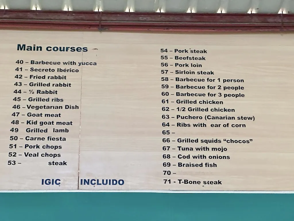 Menu_El Rancho De Nino_Arona_image_2
