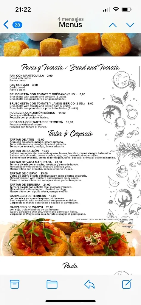 Menu_La Piazzetta Brasserie_Arona_image_1