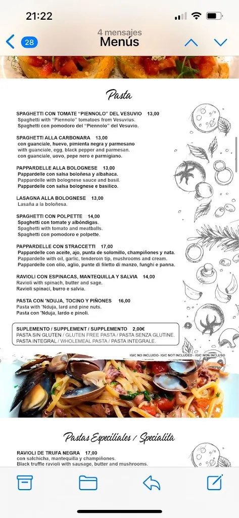 Menu_La Piazzetta Brasserie_Arona_image_3