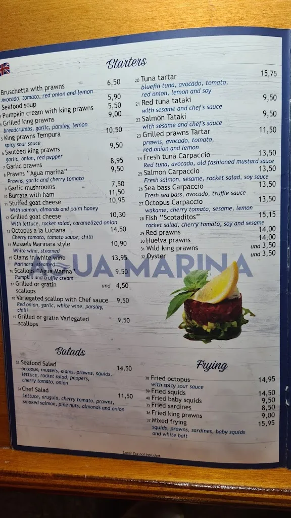 Menu_Restaurante Agua marina_Arona_image_4