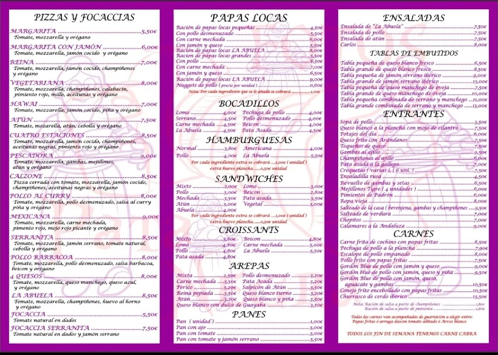 Menu_Restaurante La Abuela_Arona_image_1