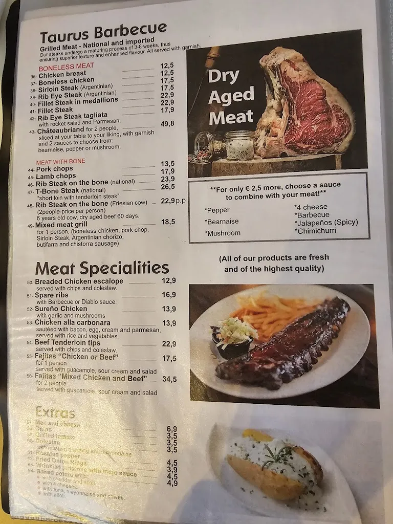 Menu_Taurus Argentine Steak House & Italian Cuisine_Arona_image_1