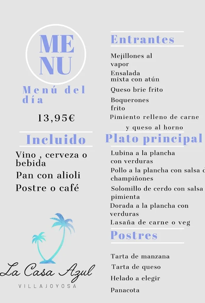 Menu_La Casa Azul_Villajoyosa/Vila Joiosa la_immagine_3