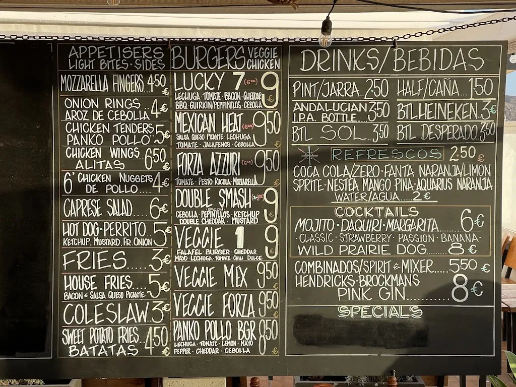 Menu_Lucky 7's Bar & Burger Joint._Arona_image_2