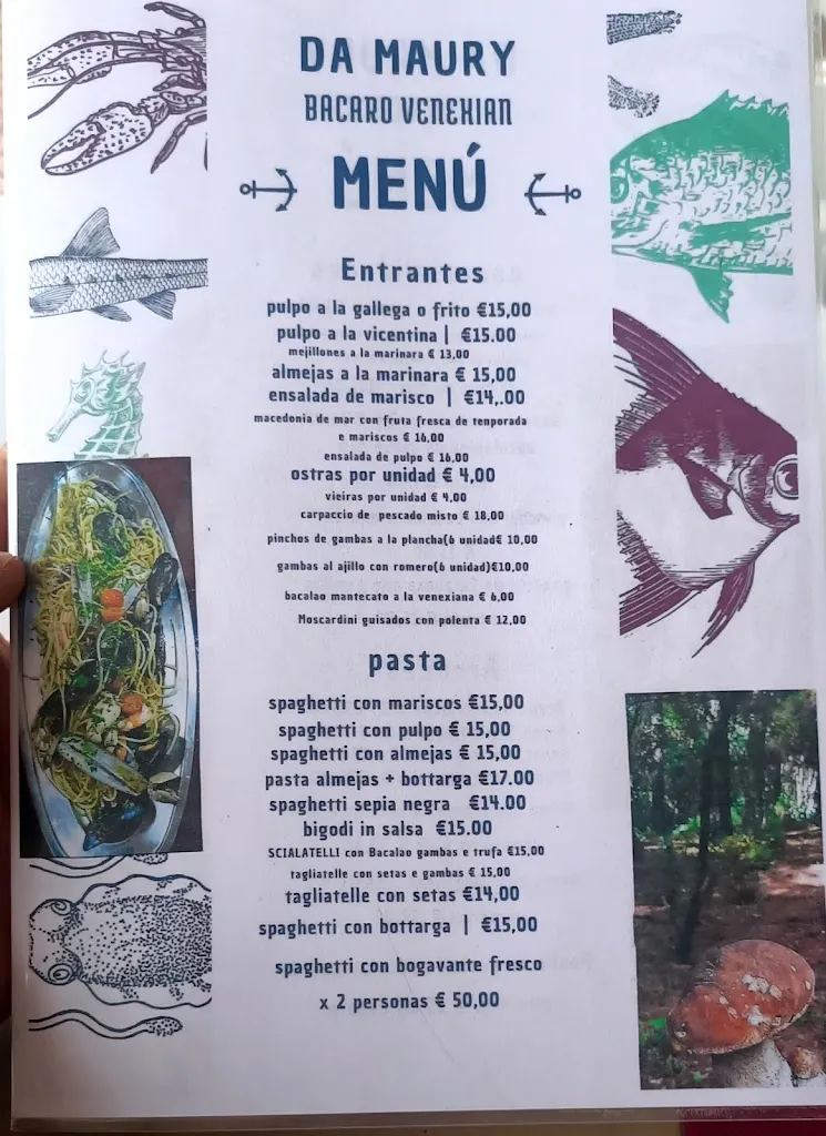 Menu_Restaurante da Maury - al bacaro venexian_Arona_image_2