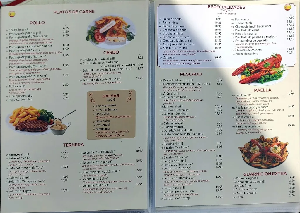 Menu_RESTAURANTE SUN KING_Arona_image_1