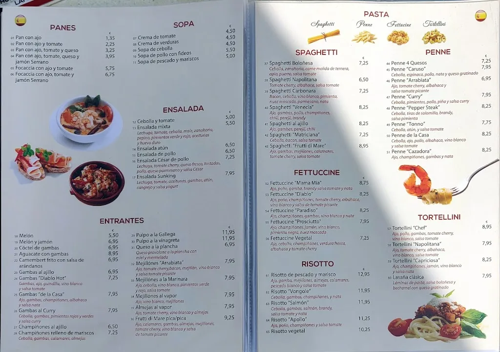 Menu_RESTAURANTE SUN KING_Arona_image_4