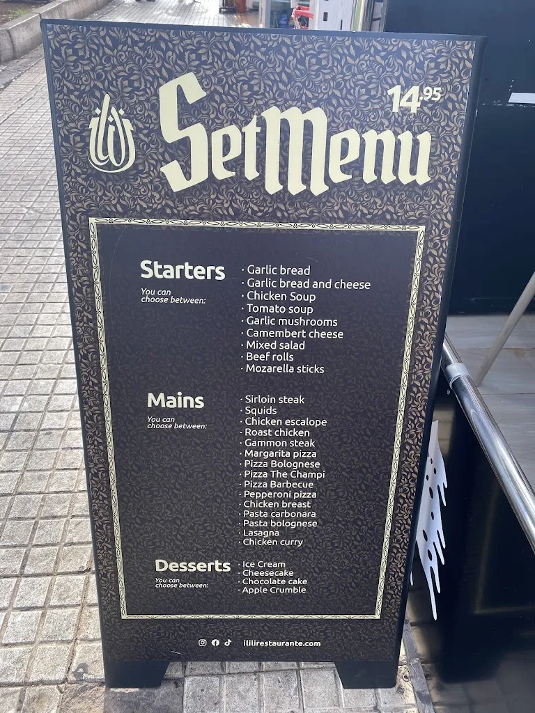 Menu_ILILI Restaurant_Arona_image_3