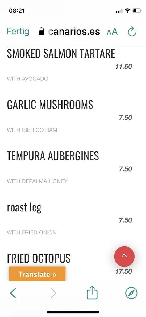 Menu_La Kocina de José Mi Niño_Arona_image_1