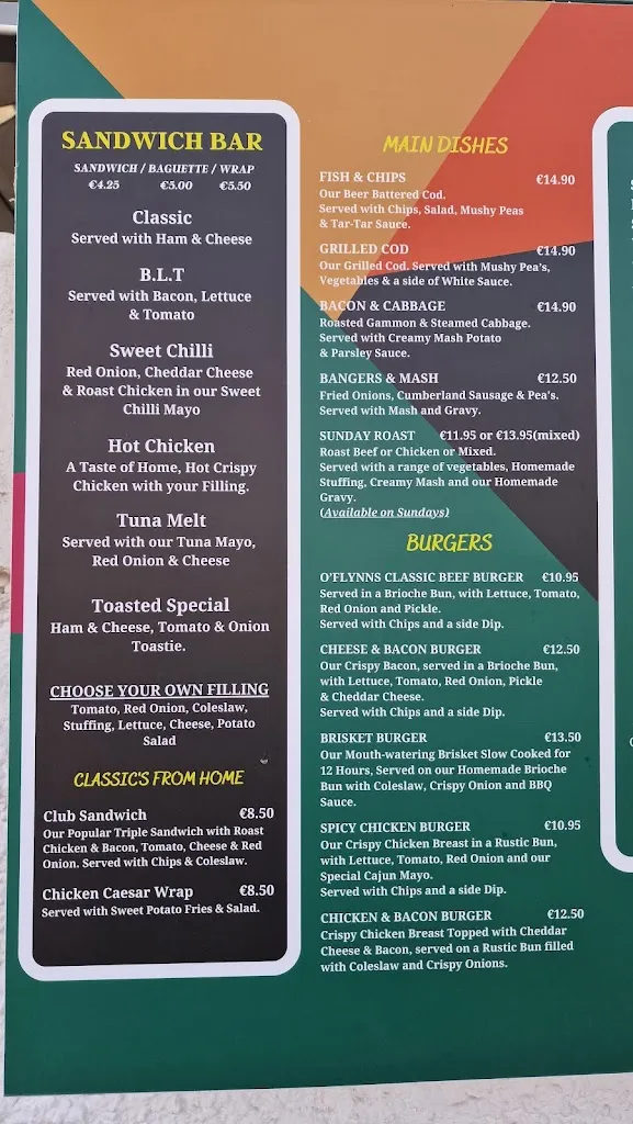 Menu_OFlynns Bistro and Cocktails_Arona_immagine_1