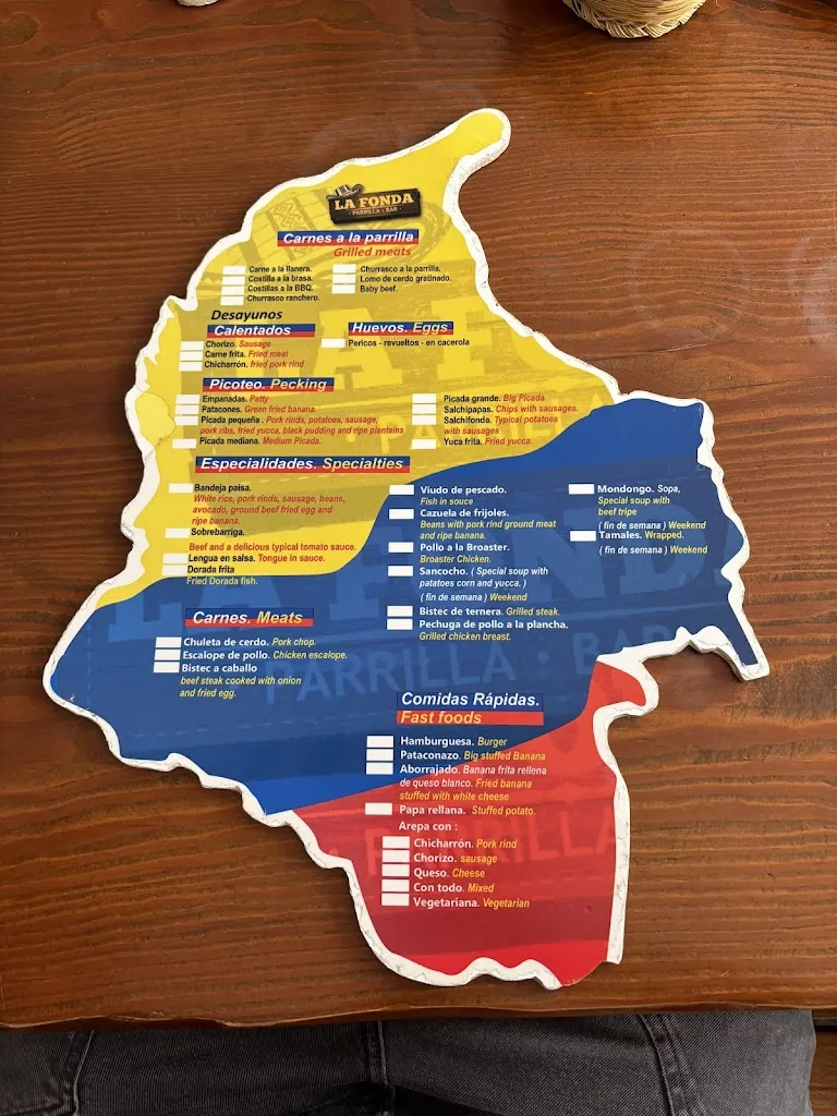 Menu_Restaurante Colombiano La Fonda_Arona_image_2